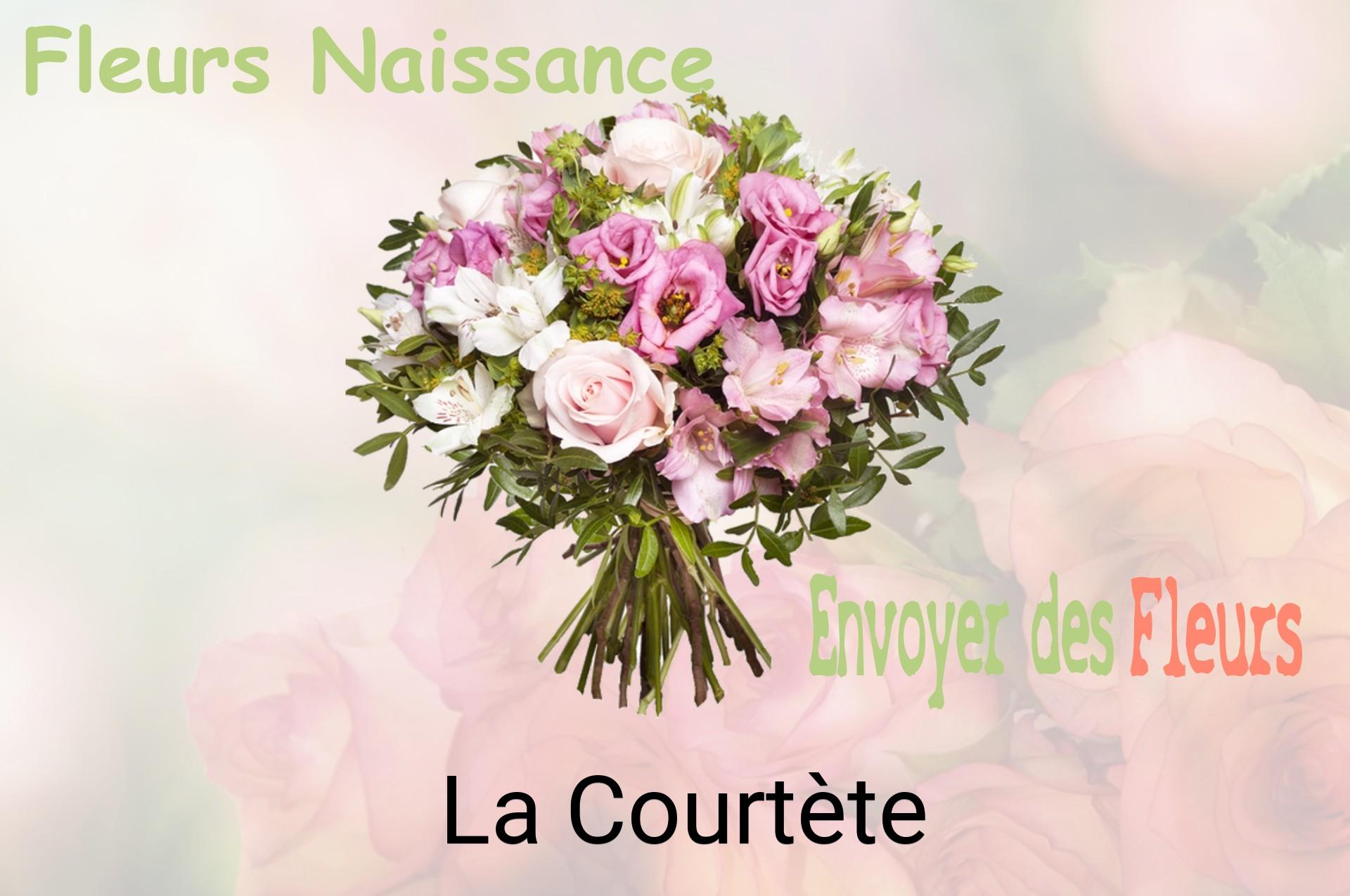 Bouquet de fleurs de naissance livré à La Courtète